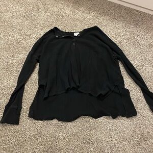 Aerie long sleeve T-shirt, Size Medium, Black
